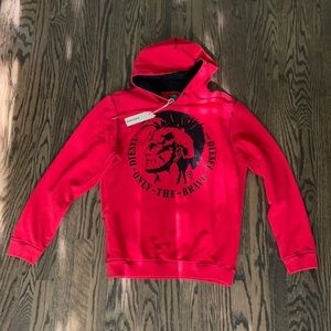 Diesel - M - red hoodie NWT $69 OR BEST OFFER